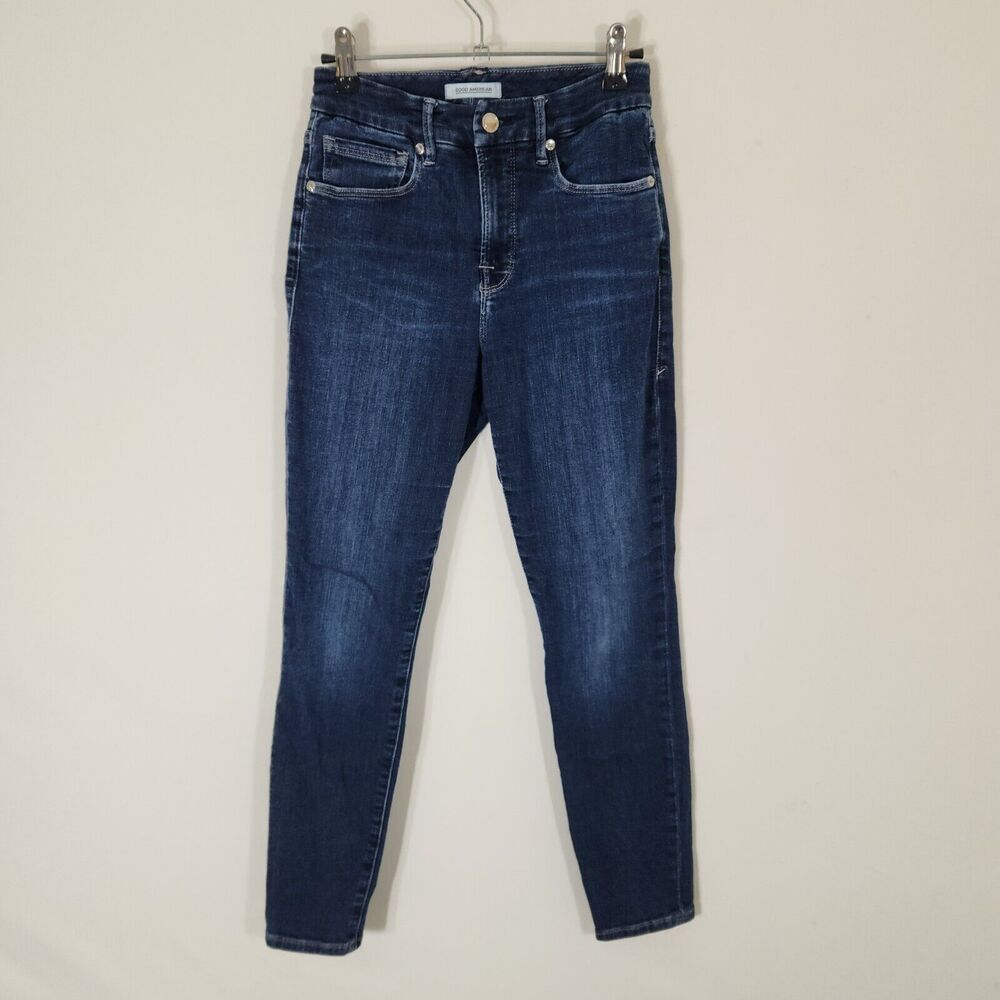 Good American Good Legs Skinny Jeans Size 2 26‎ Waist GLC899T Blue260 Denim
